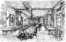 Sketches at the General Register Office, Somerset House: The Parish Clerks Hall, 1890. Creator: Unknown