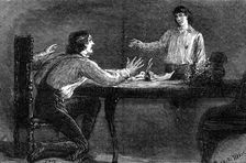 Sketches at the Lyceum: "The Corsican Brothers": Mr. Irving as Fabien de France I..., 1881. Creator: R&E Taylor