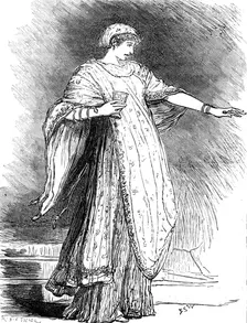Sketches at the Lyceum: "The Cup" - Miss Ellen Terry as Camma, 1881. Creator: R&E Taylor