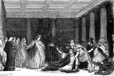 Sketches at the Lyceum: "The Cup" the Death of Synorix, 1881. Creator: R&E Taylor