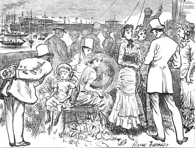 Sketches at the Ryde Regatta: The Wind-Up, 1881. Creator: Joseph Swain.