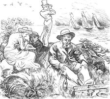 Sketches at the Ryde Regatta: "Far from the Madding Crowd", 1881. Creator: Joseph Swain