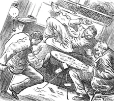 Sketches at the Ryde Regatta: Playing Under Difficulties, 1881. Creator: Joseph Swain