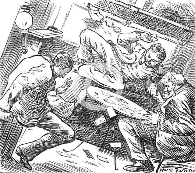 Sketches at the Ryde Regatta: Playing Under Difficulties, 1881. Creator: Joseph Swain.