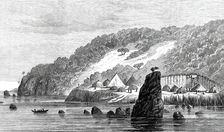 Sketches by Lieutenant Cameron in Central Africa: Kituta Village, Lake Tanganyika, 1876. Creator: Unknown