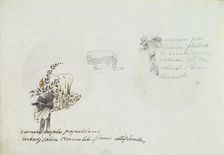 Sketches for a Bonnet and Accessories, ca. 1785-90. Creator: Anon
