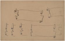 Sketches for a Scroll, 1890/1897. Creator: Charles Sprague Pearce