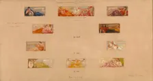 Sketches for the Decoration of a Private Library "A", 1894. Creator: Kenyon Cox