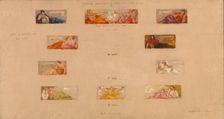 Sketches for the Decoration of a Private Library "A", 1894. Creator: Kenyon Cox