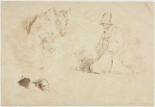 Sketches: Figures and Animals. Creator: Thomas Gainsborough (British, 1727-1788)