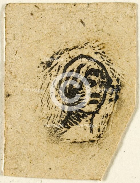 Sketches, Fragment: Head of a Woman Wearing a Kerchief, after 1863. Creator: Jean Francois Millet.