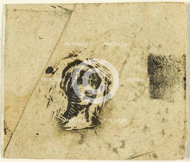 Sketches, Fragment: Head of a Woman Wearing a Kerchief, after 1863. Creator: Jean Francois Millet.