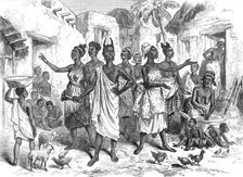 Sketches from the Gold Coast by our special artist: summoning bearers to Cape Coast Castle, 1874. Creator: Unknown