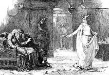 Sketches from the...Exhibitions: "Ophelia: There’s Rue For You’", Henrietta Rae - R.A., 1890. Creator: Carl Hentschel