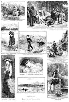 Sketches from the Picture Exhibitions, 1890. Creator: Unknown