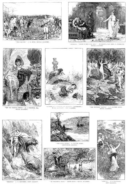 Sketches from the Picture Exhibitions, 1890. Creator: Unknown.