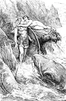 Sketches from the Picture Exhibitions: "Perseus", C. N. Kennedy - New Gallery, 1890. Creator: Carl Hentschel