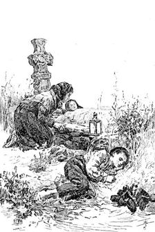 Sketches from the..Exhibitions: "A Vigil at a Shrine of Healing, Connemara", W. H. Bartlett.., 1890. Creator: Unknown