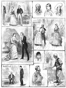 Sketches from "Young Folks Ways," at the St. James's Theatre, 1883. Creator: Unknown