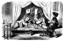 Sketches from China - Chinese Opium-smokers, 1858. Creator: Unknown