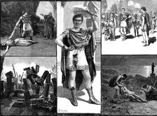 Sketches from "Claudian", the new piece at the Princess's Theatre, 1883. Creator: Unknown