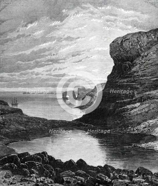 Sketches from H.M.S. Challenger, by Mr. J. J. Wild: Christmas Harbour, Kerguelen Island, 1876. Creator: Unknown.
