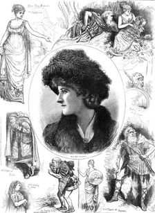 Sketches from "Ingomar" at the Lyceum Theatre, 1883. Creator: Unknown