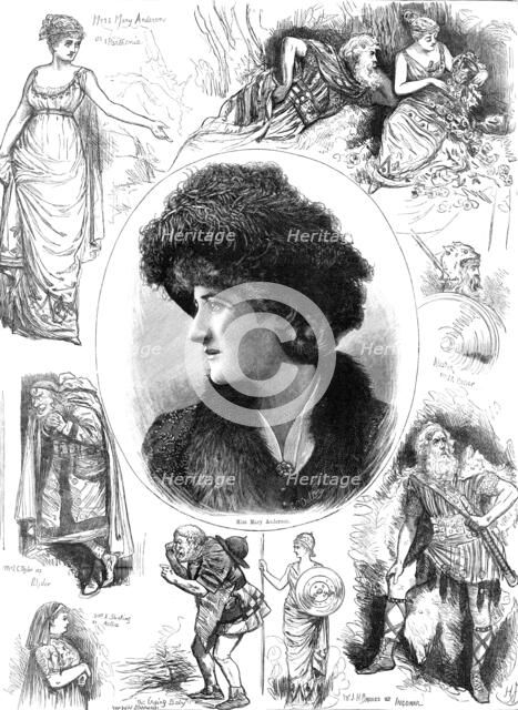 Sketches from "Ingomar" at the Lyceum Theatre, 1883. Creator: Unknown.