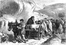 Sketches from Ireland: a funeral in Connemara, 1870. Creator: Unknown