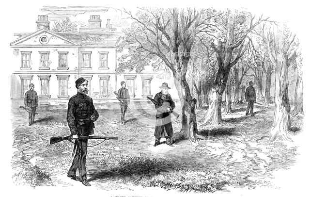 Sketches from Ireland: a Meath country gentleman walking in his park, 1870. Creator: Unknown.