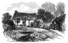 Sketches from Ireland: cabin at Clonfad, Westmeath, 1870. Creator: Unknown