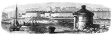 Sketches from Ireland: deserted wharfs and warehouses of Westport, 1870. Creator: Unknown