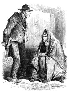Sketches from Ireland: inhabitants of a bog village, near Castlereagh, 1870. Creator: Unknown