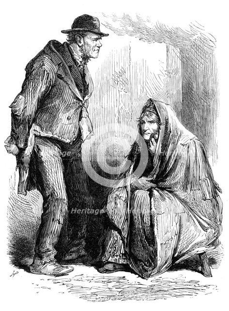 Sketches from Ireland: inhabitants of a bog village, near Castlereagh, 1870. Creator: Unknown.