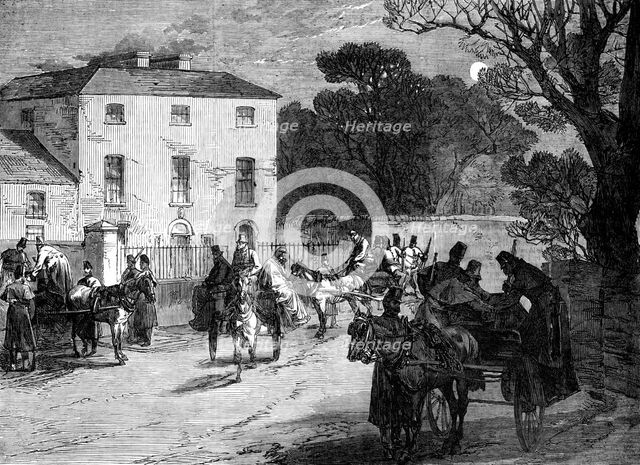 Sketches from Ireland: police starting at midnight to make arrests, 1870. Creator: Unknown.