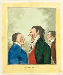 Sketches from Life, 1810. Creator: Unknown