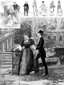 Sketches from "Lords and Commons," at the Haymarket Theatre, 1883. Creator: Unknown