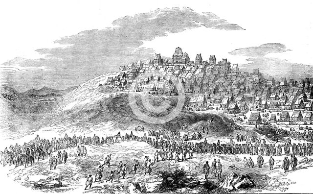Sketches from Madagascar - Antananarivo, the Capital of Madagascar..., 1858. Creator: Josiah Wood Whymper.