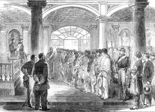 Sketches from Mexico: court-martial of Mexican brigands at Puebla, 1864. Creator: Unknown