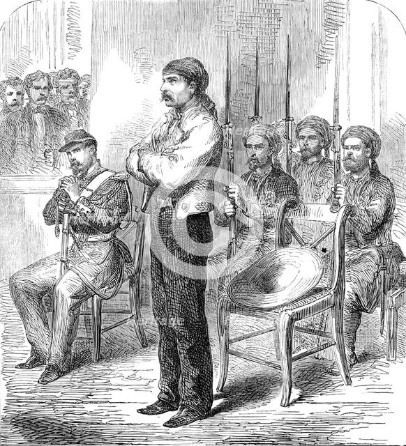 Sketches from Mexico: Banuelos José de Jesús, the famous Mexican brigand chief, 1864. Creator: Unknown.