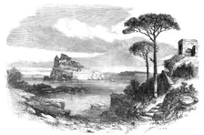 Sketches from Naples - Castle of Ischia, 1857. Creator: Edmund Evans