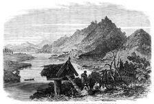 Sketches from New Zealand: scene on the Waikato, near its junction with the Waipa River, 1864. Creator: Unknown