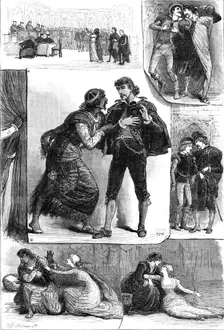 Sketches from "Othello," at the Lyceum Theatre, 1881. Creator: William James Palmer