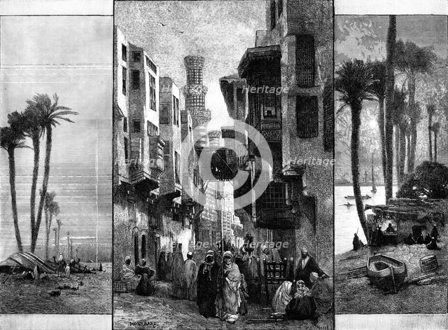 Sketches in Cairo, 1883. Creator: William Michael Roberts Quick.