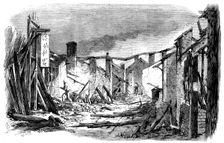Sketches in Canton - Appearance of a Busy Street...after a Visit from "The Barbarians", 1858. Creator: Unknown