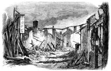 Sketches in Canton - Appearance of a Busy Street...after a Visit from "The Barbarians", 1858. Creator: Unknown