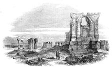 Sketches in Cashmere - Ruins of Ancient Temple, near Islambad, 1857. Creator: Unknown