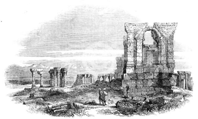Sketches in Cashmere - Ruins of Ancient Temple, near Islambad, 1857. Creator: Unknown.