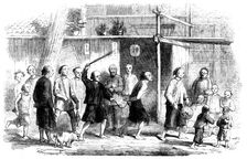 Sketches in China - a Thief whipped through the Streets of Canton, 1858. Creator: Unknown