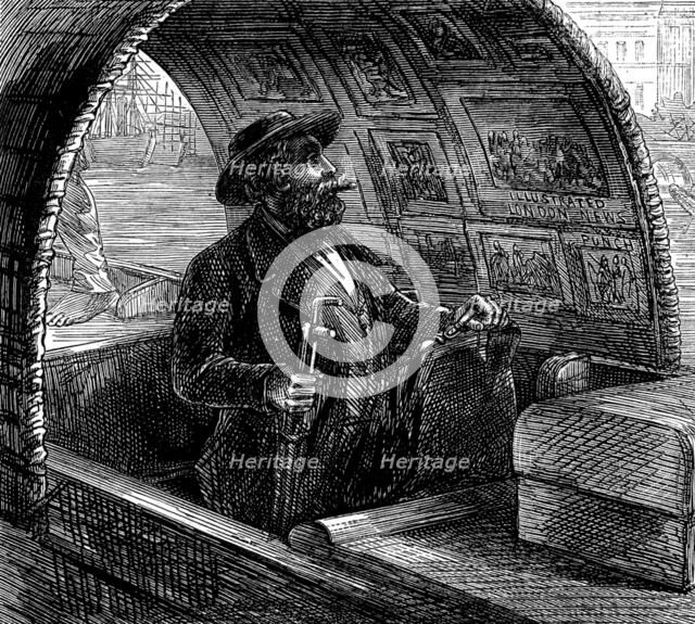 Sketches in China and Japan: a sanpan at Shanghai, 1873. Creator: Unknown.